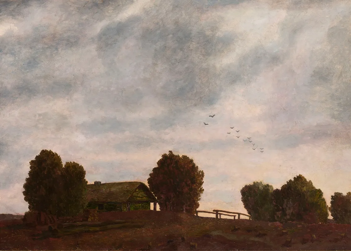 Evening Landscape 19 by Felicjan Szczęsny Kowarski - Canvas Print