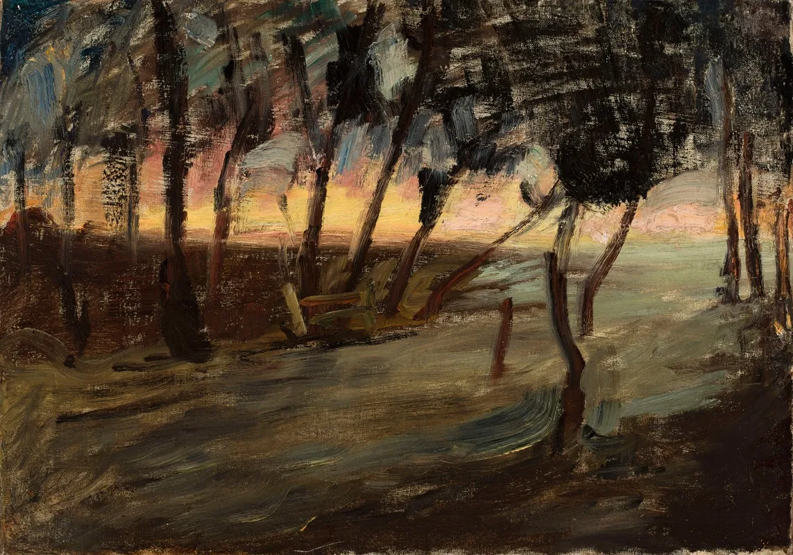 Evening Maryino by Jan Ciągliński - Canvas Print