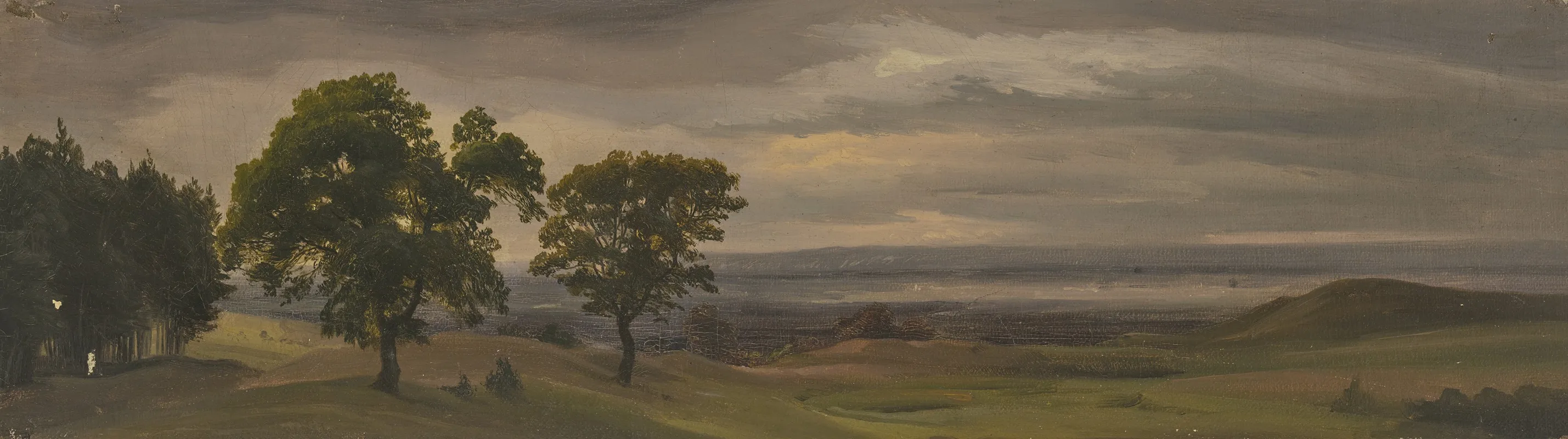 Evening Meadow Landscape by Jakob Becker - Canvas Print