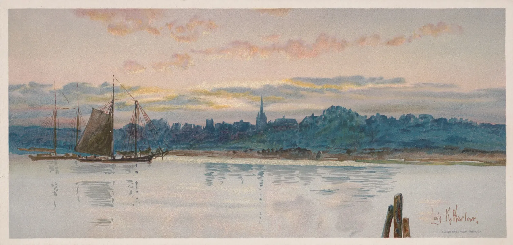 Evening Rest 3 by Louis Kinney Harlow - Canvas Print