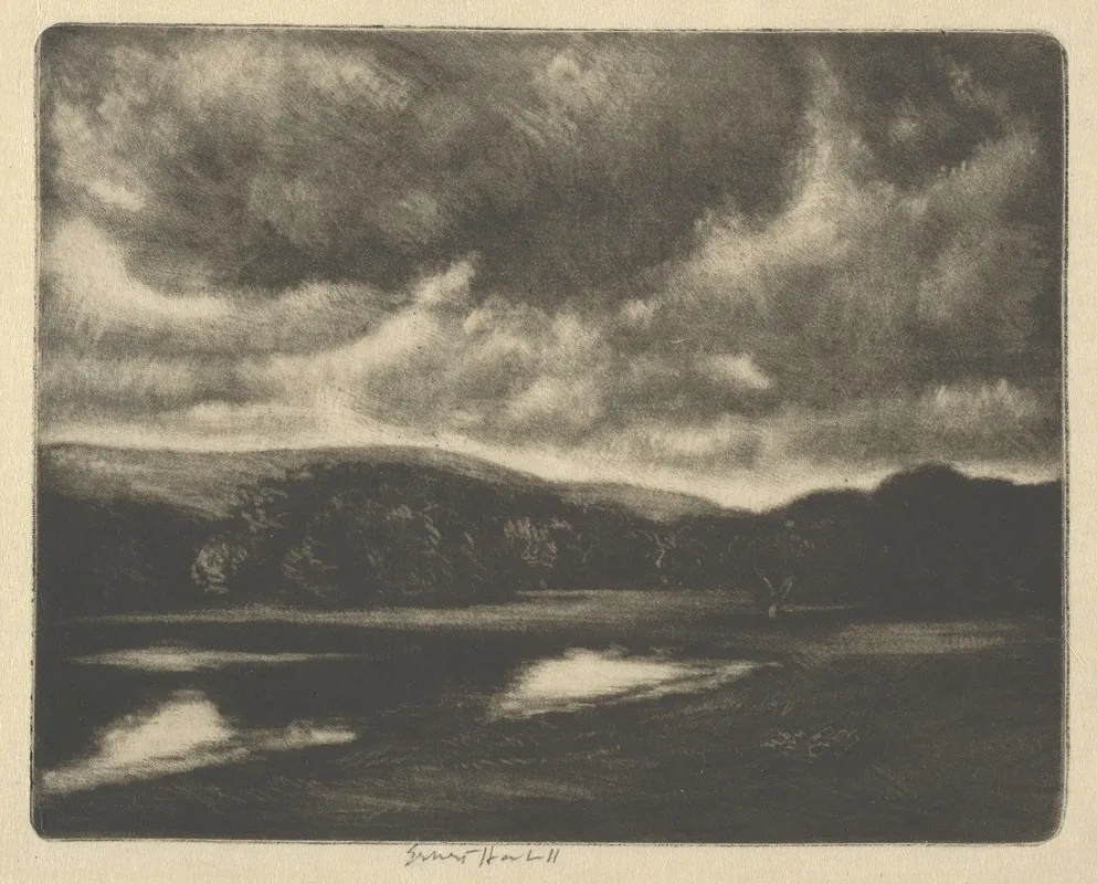 Evening Shadows 2 by Ernest Haskell - Canvas Print