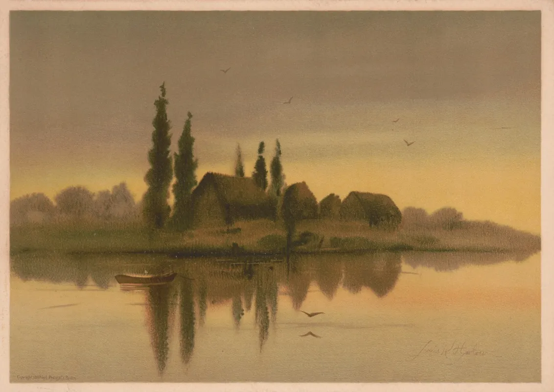 Evening Twilight by Louis Kinney Harlow - Canvas Print
