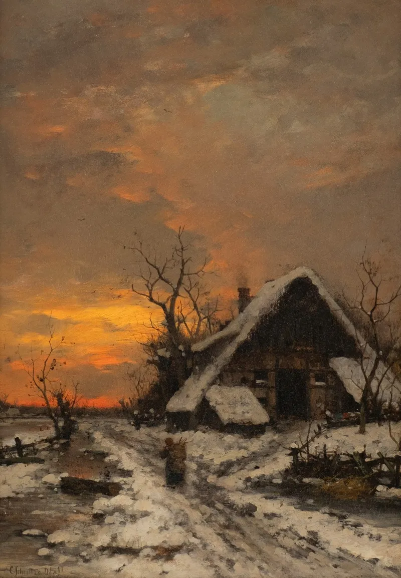 Evening Winter Landscape