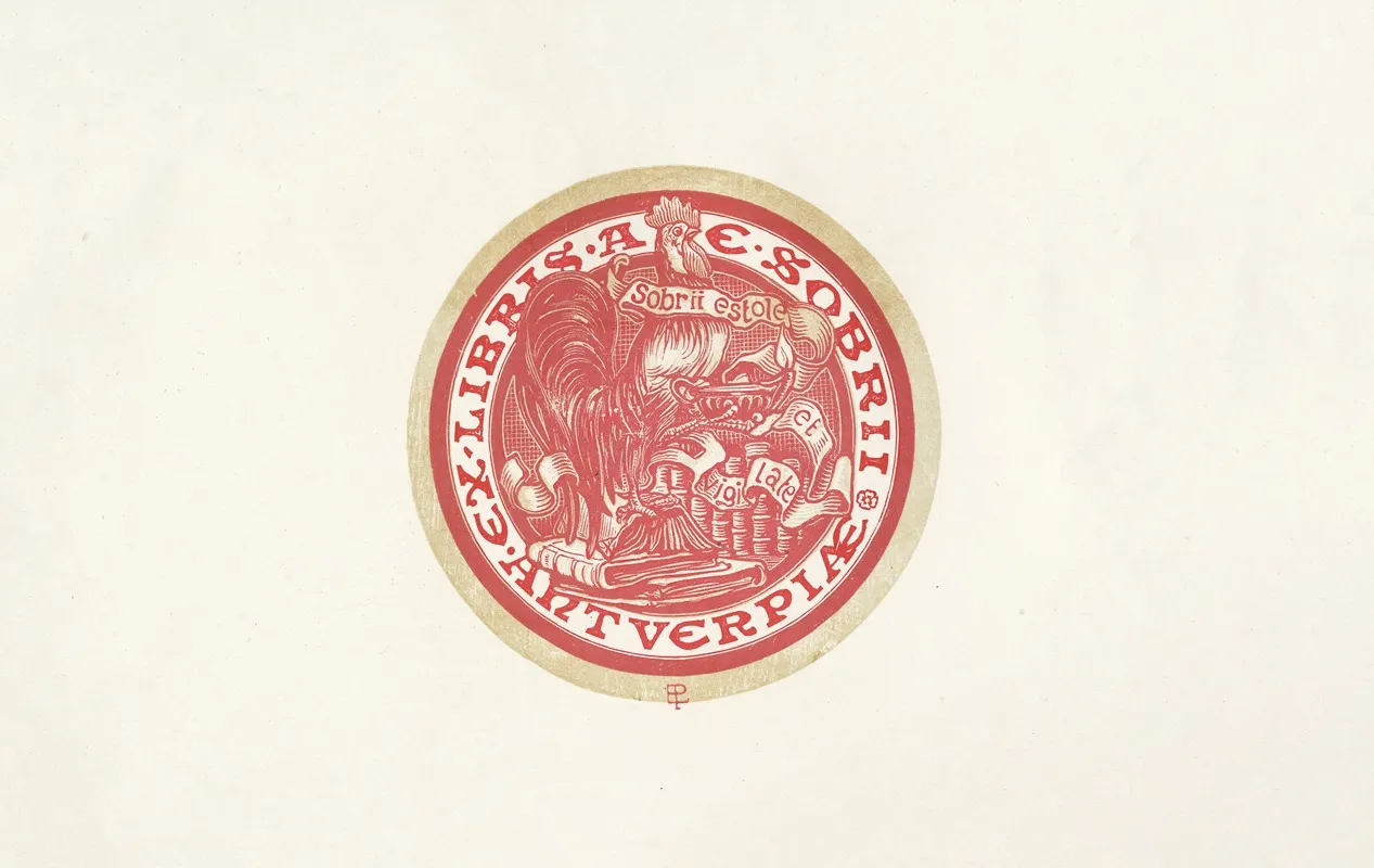 Ex Libris A E Sobrii Antverpiae