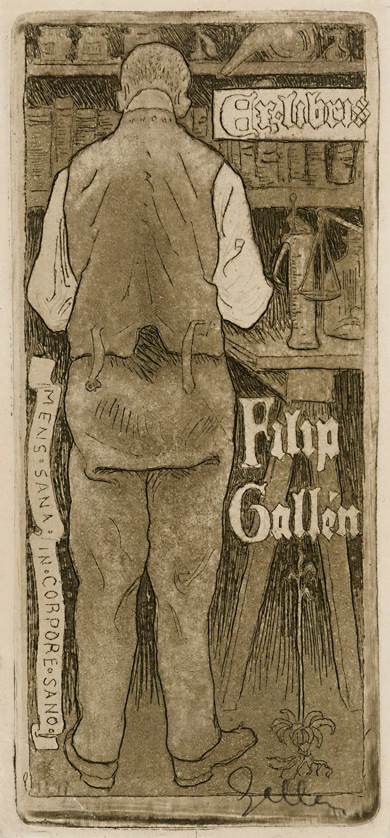 Ex Libris Filip Gallen The Artists Brother