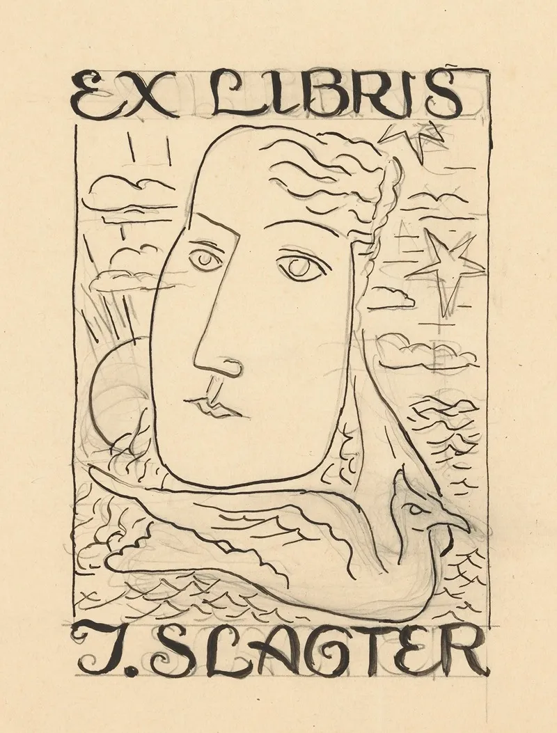 Ex Libris J Slagter by Leo Gestel - Canvas Print