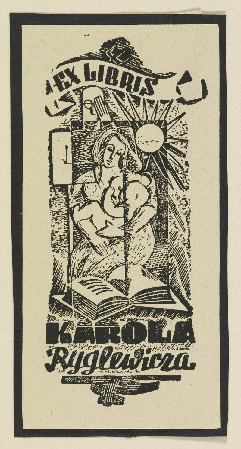 Ex Libris Karola Ryglewicza by Witold Gawęcki - Canvas Print