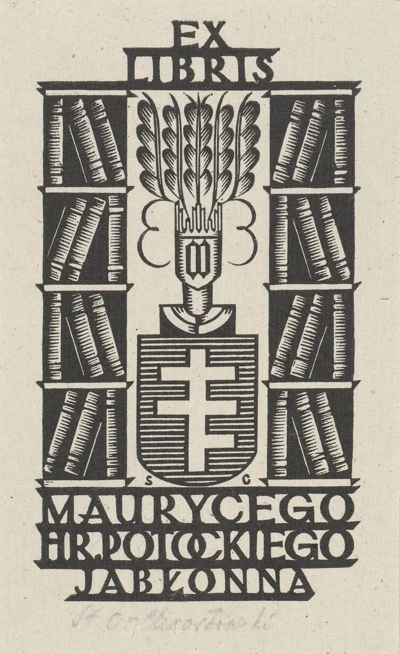 Ex Libris Maurycego Hr Potockiego Jablonna 2