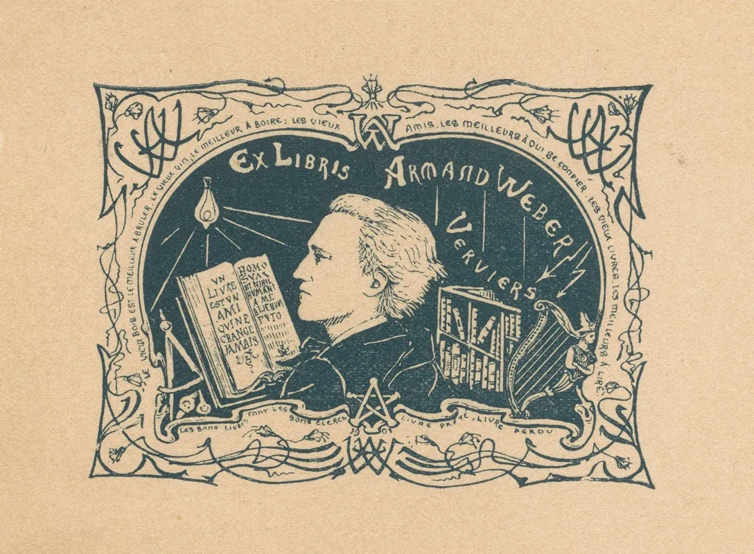 Ex Libris Van Armand Weber