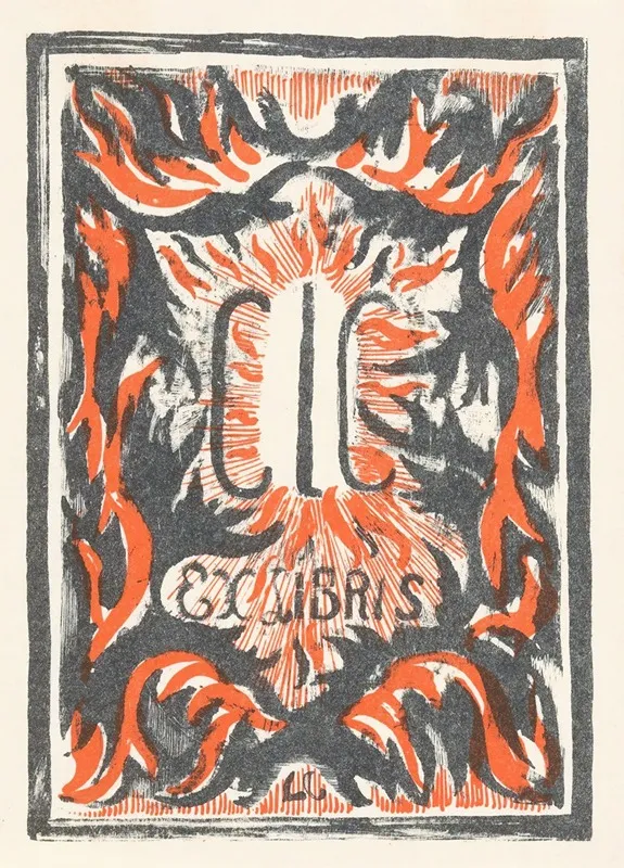 Ex Libris Van Carel Lion Cachet
