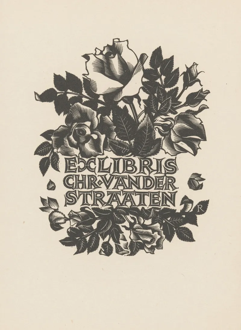 Ex Libris Van Chr Van Der Straaten by Pam Georg Rueter - Canvas Print