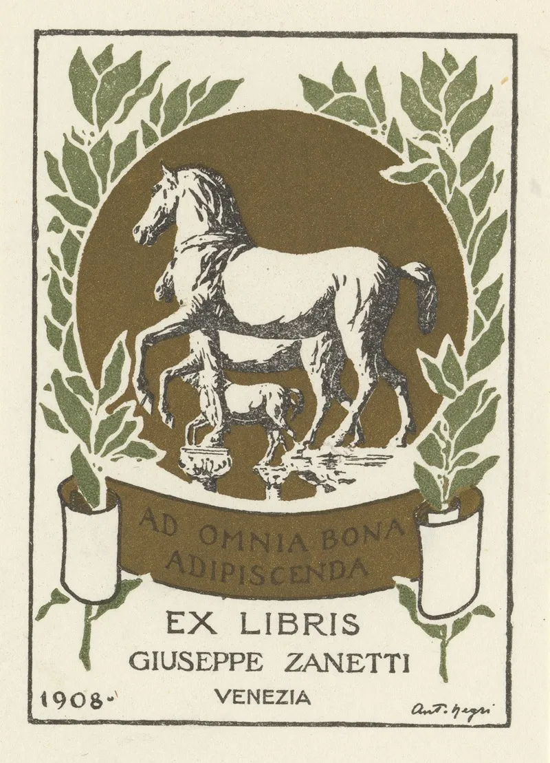 Ex Libris Van Giuseppe Zanetti