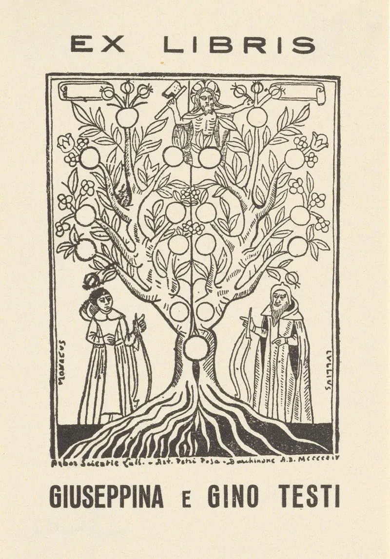 Ex Libris Van Giuseppina En Gino Testi