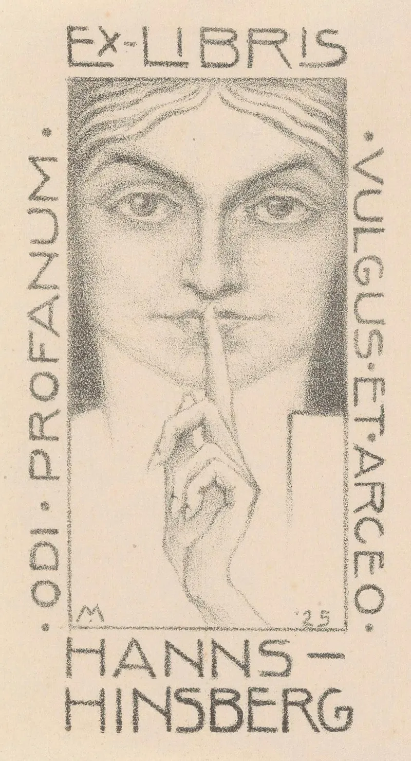 Ex Libris Van Hanns Hinsberg by Simon Moulijn - Canvas Print
