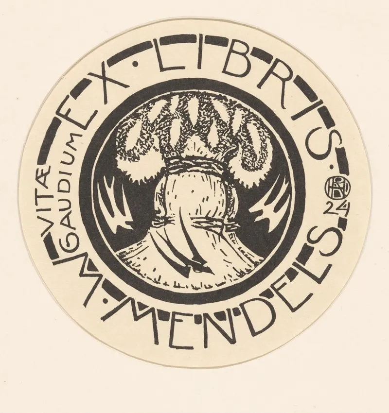Ex Libris Van Maurits Mendels 3