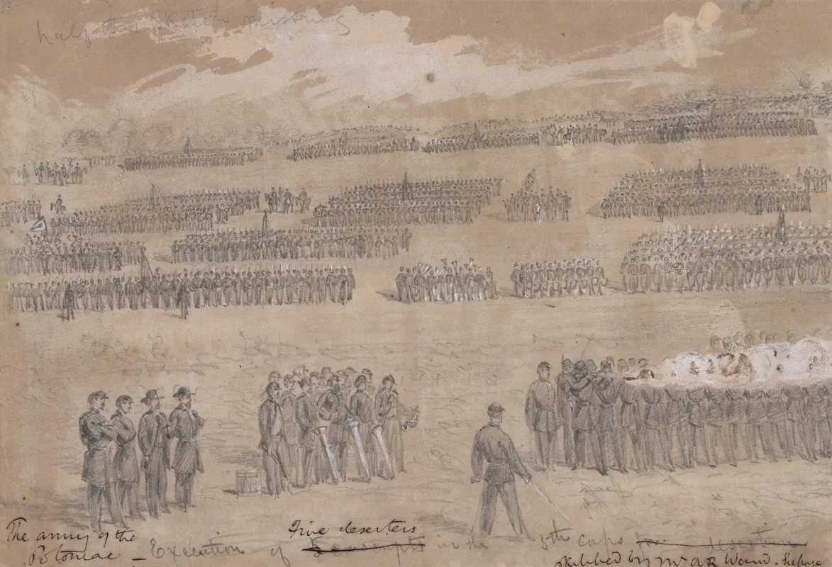 Execution Of Five Deserters In The 5th Corps