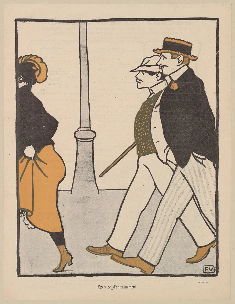 Exercice Dentrainement by Félix Vallotton - Canvas Print