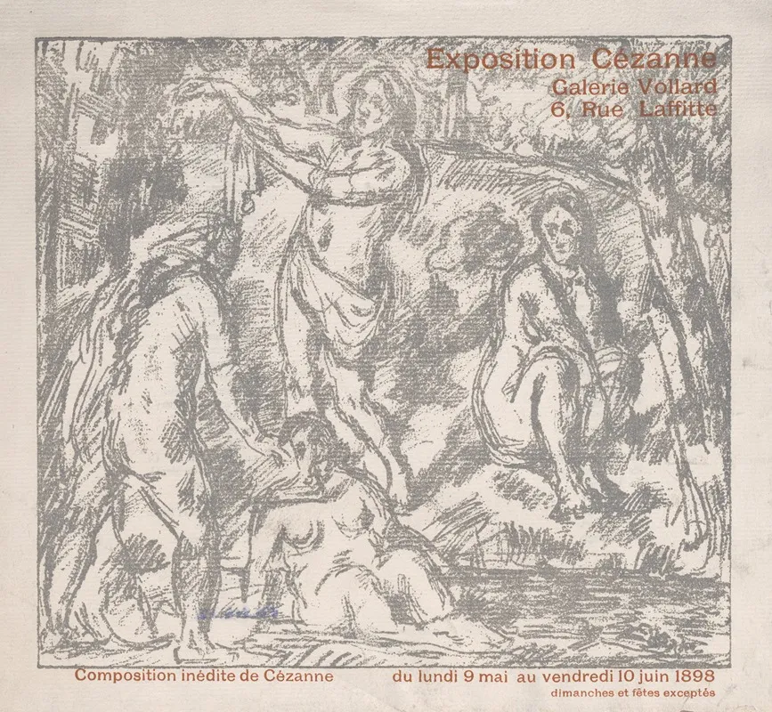 Exhibition Announcement And Catalogue For A Cezanne Show At The Galerie Vollard May 9 June 10 1898