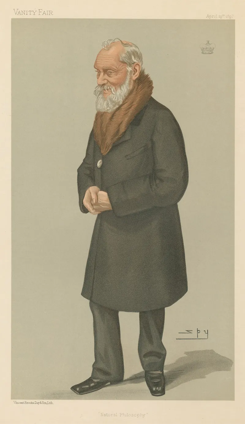 Explorers And Inventors Natural Philosophy Lord Kelvin 29 April 1897 by Leslie Matthew Ward - Canvas Print