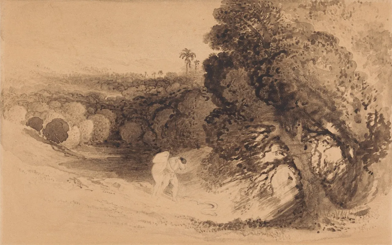 Expulsion From Eden by John Martin - Canvas Print