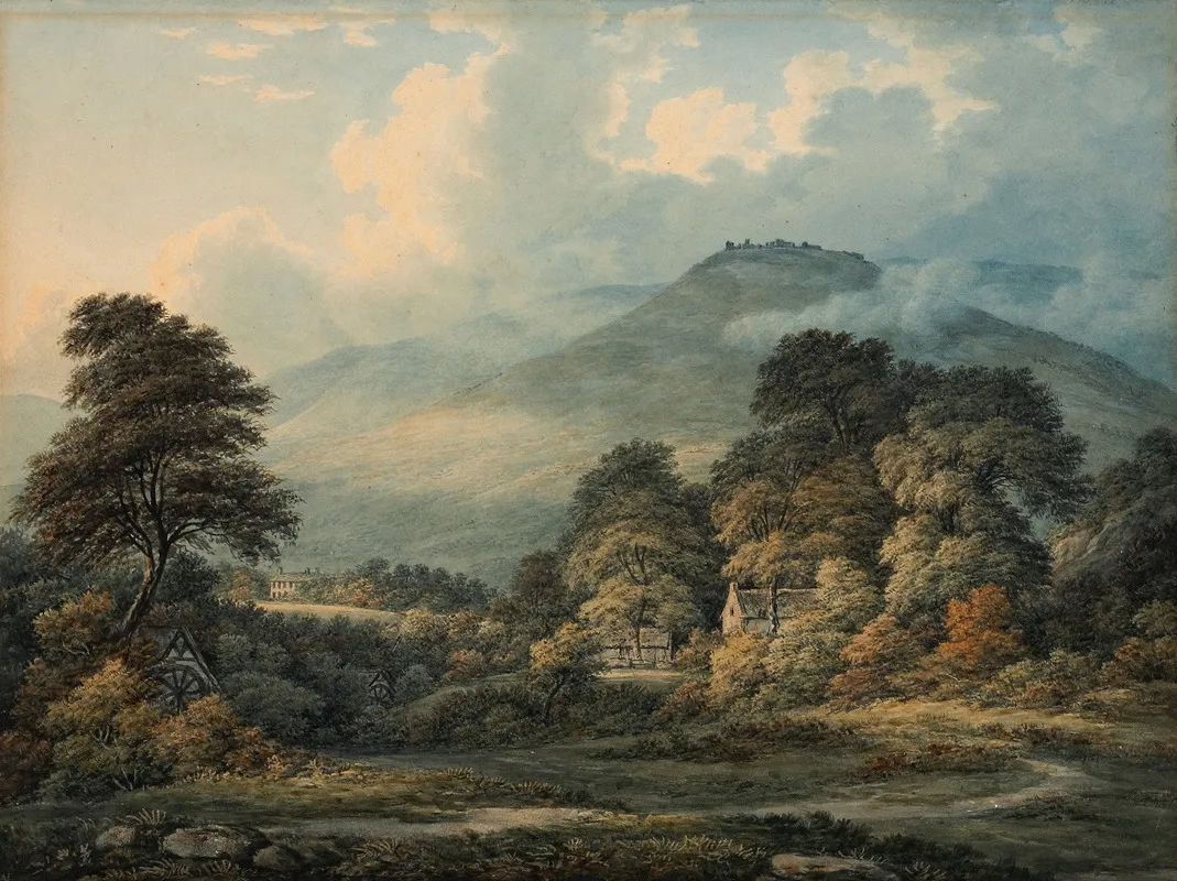 Extensive Landscape With Distant Mountains by John Glover - Canvas Print
