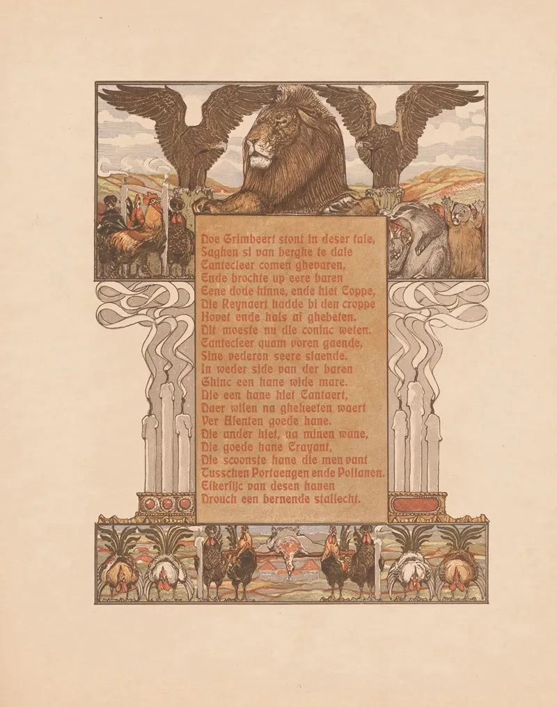 Extinguished Candles And Lion Nobel Flanked By Eagles