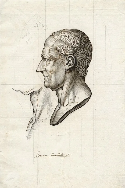 F Hemsterhuys Borstbeeld Naar Links