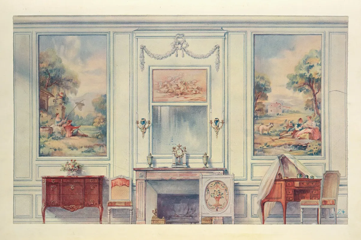 Face De Cheminee by Georges Rémon - Canvas Print