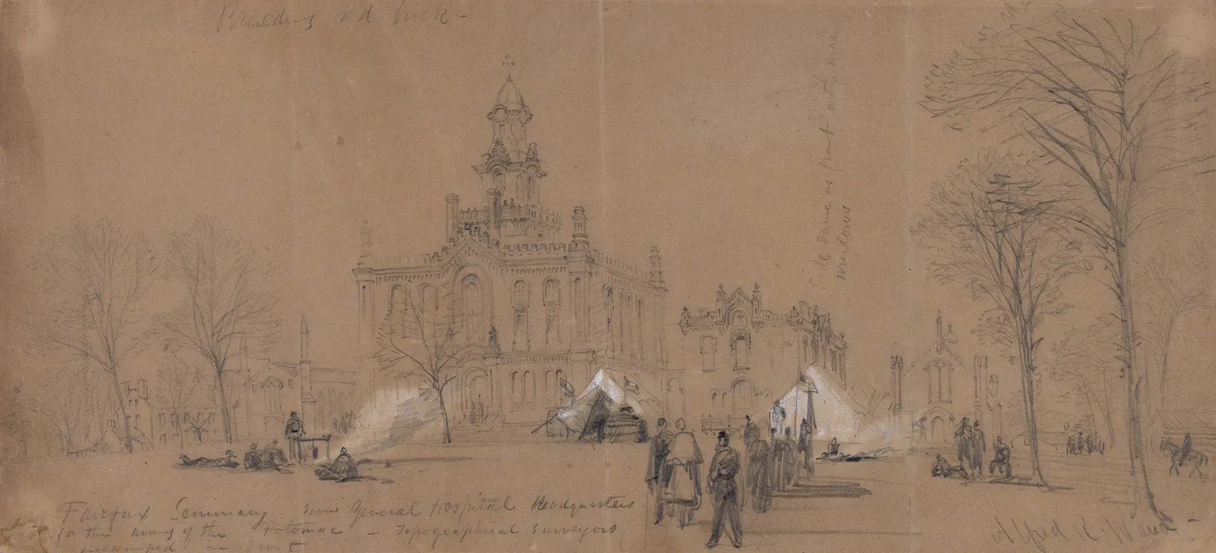Fairfax Seminary Now General Hospital Headquarters For The Army Of The Potomac