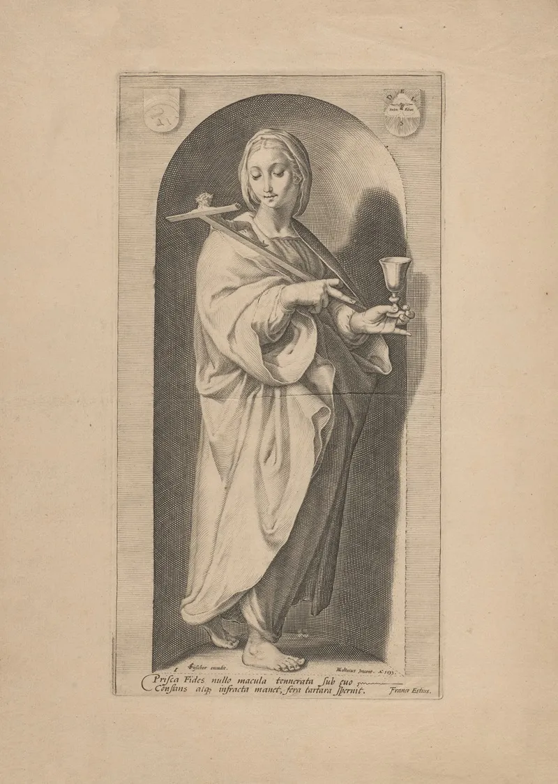 Faith 6 by Hendrick Goltzius - Canvas Print