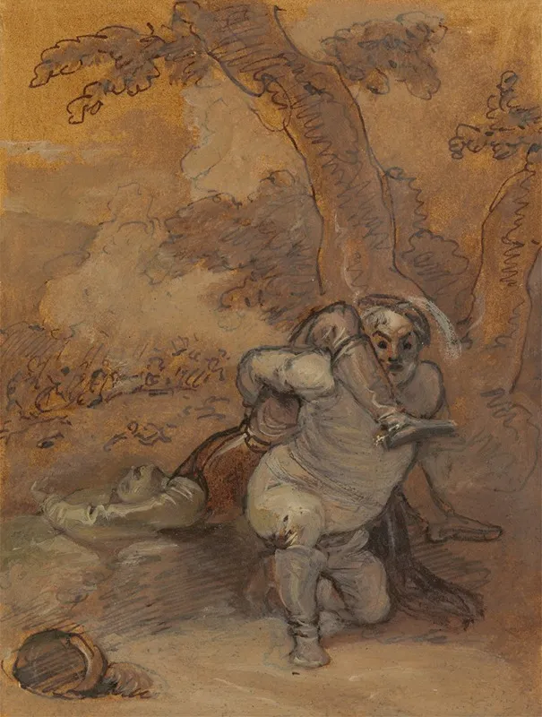 Falstaff Dragging The Body Of Hotspur