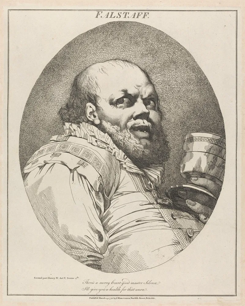Falstaff Second Part Henry Iv Act V Scene 4th by John Hamilton Mortimer - Canvas Print