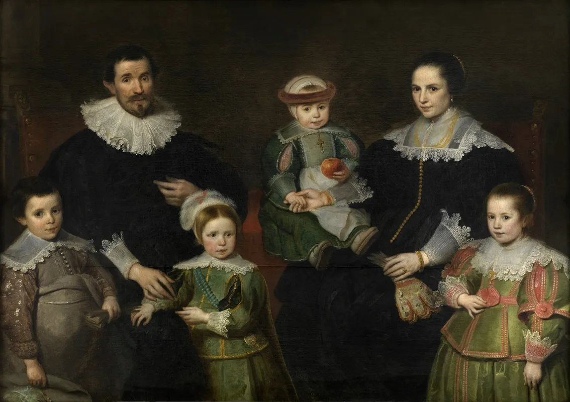 Family Portrait 6 by Cornelis de Vos - Canvas Print