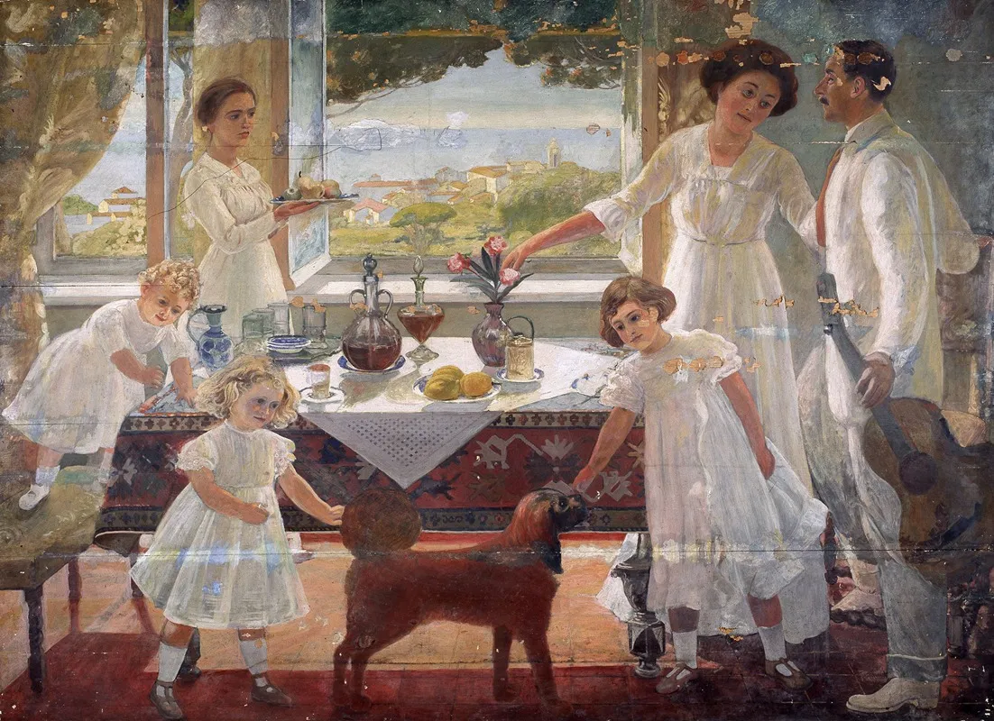 Family Portrait 8 by Charles Doudelet - Canvas Print