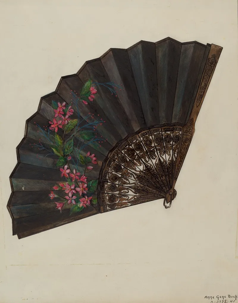 Fan by Ann Gene Buckley - Canvas Print