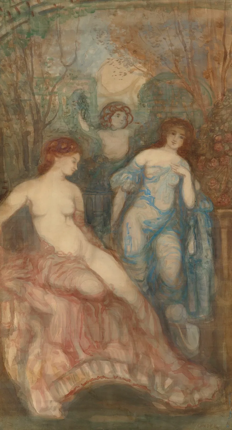 Fantasia 6 by Charles Conder - Canvas Print