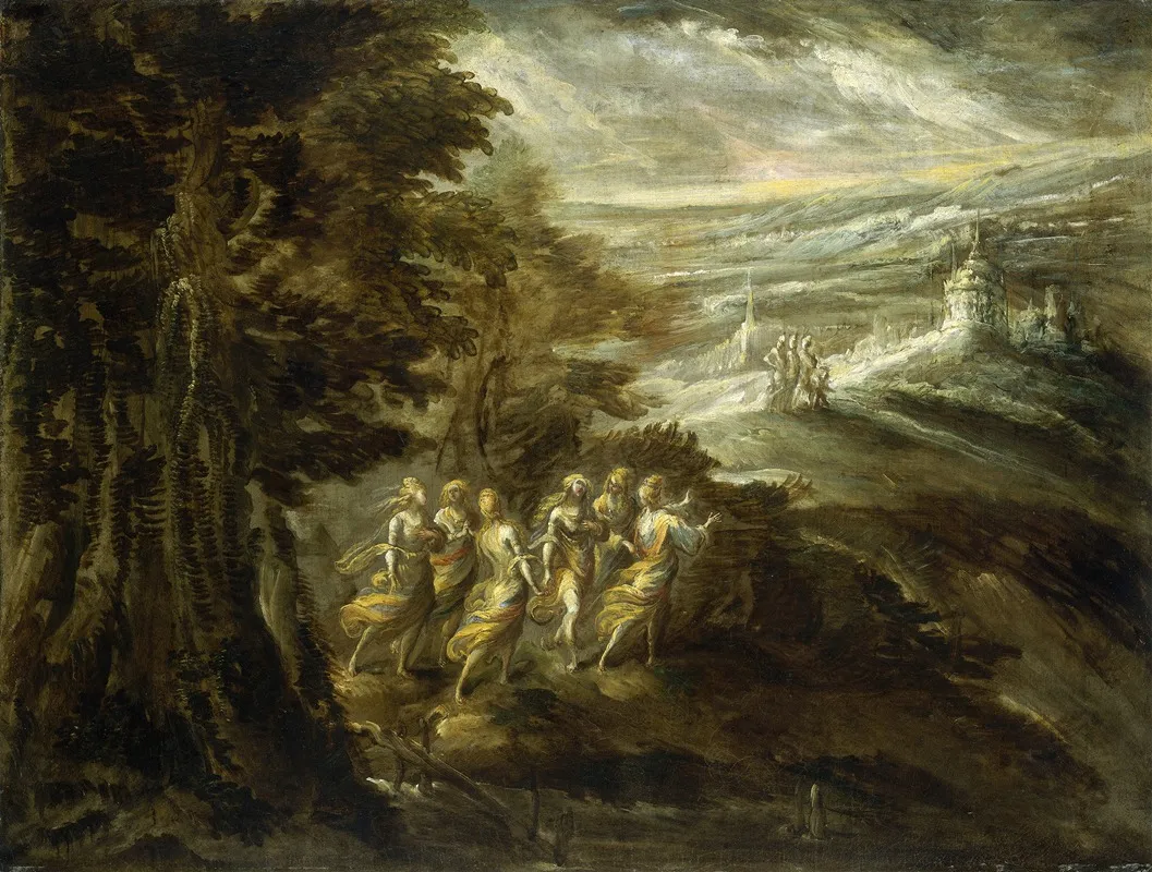 Fantastic Landscape With Figures