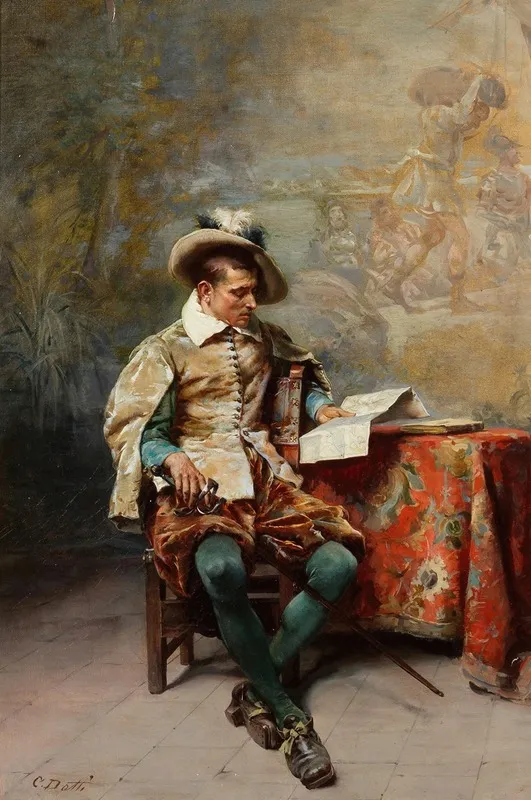 Far Away Thoughts 2 by Cesare Auguste Detti - Canvas Print