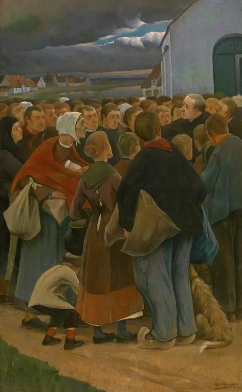 Farewell by Eugène Laermans - Canvas Print