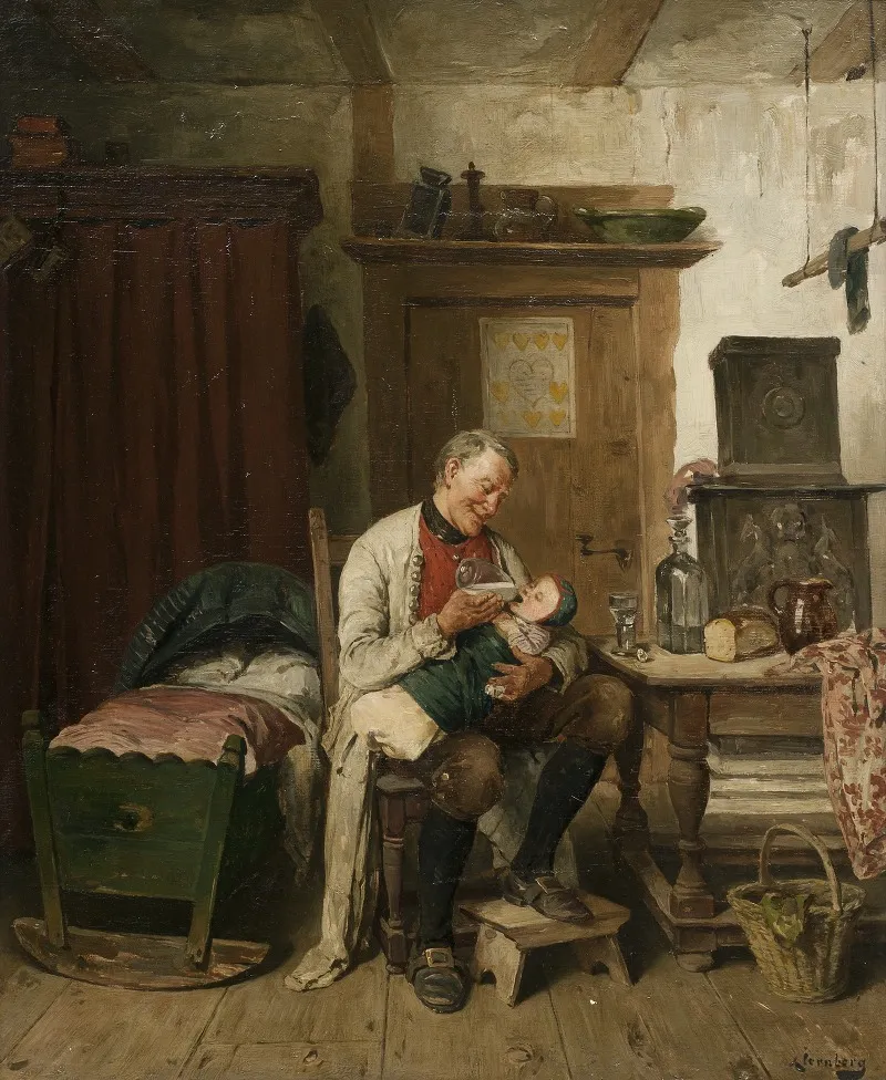 Farfar by August Jernberg - Canvas Print