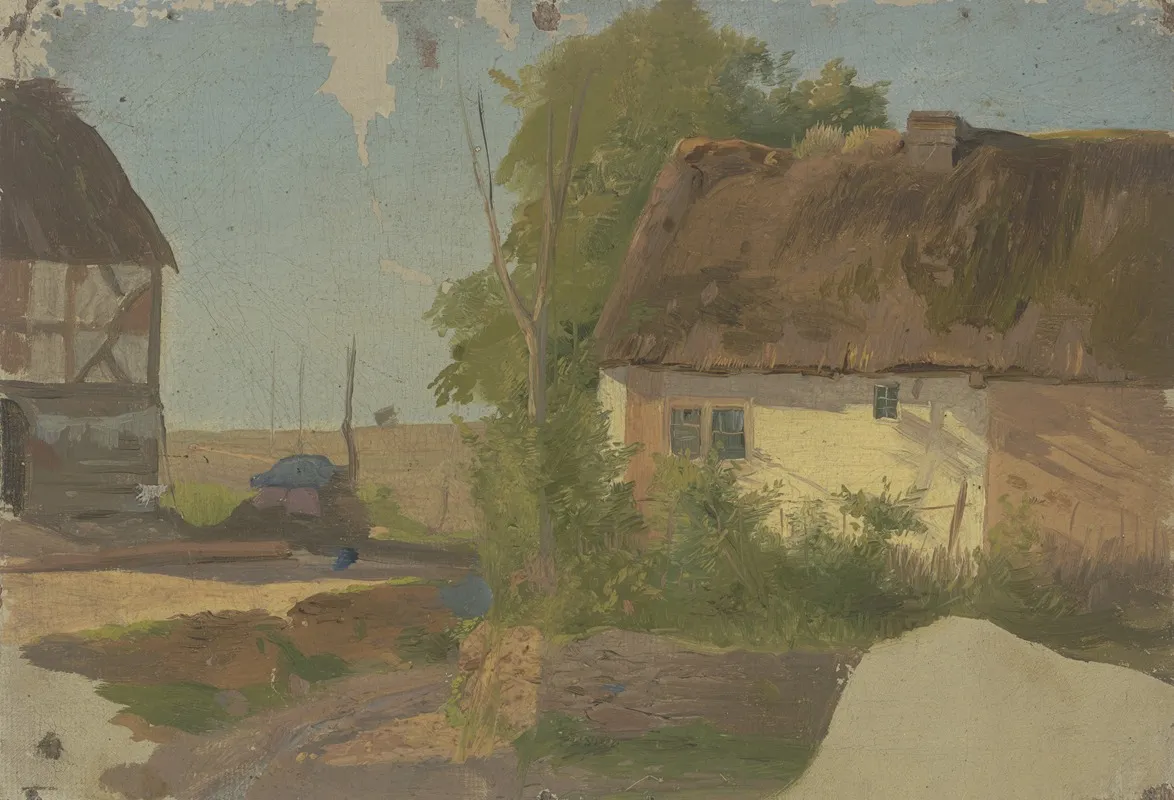 Farm House 2 by Jakob Becker - Canvas Print
