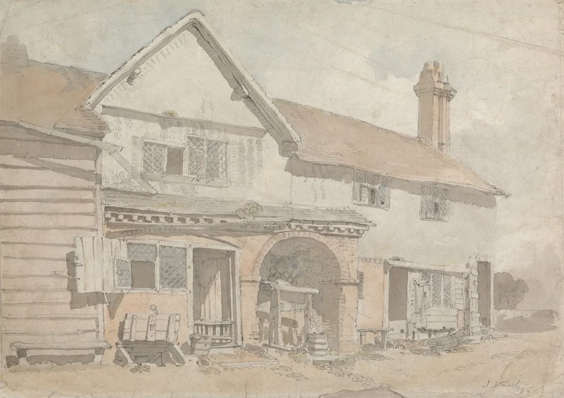 Farm House With A Well
