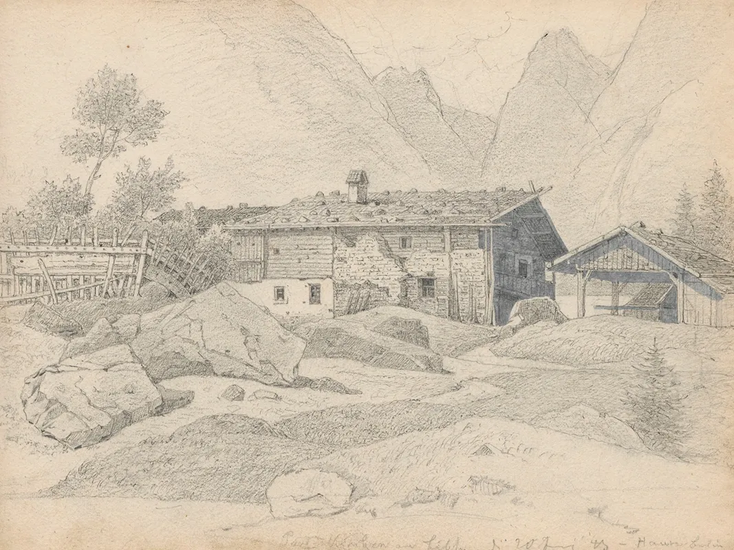 Farm In An Alpine Village