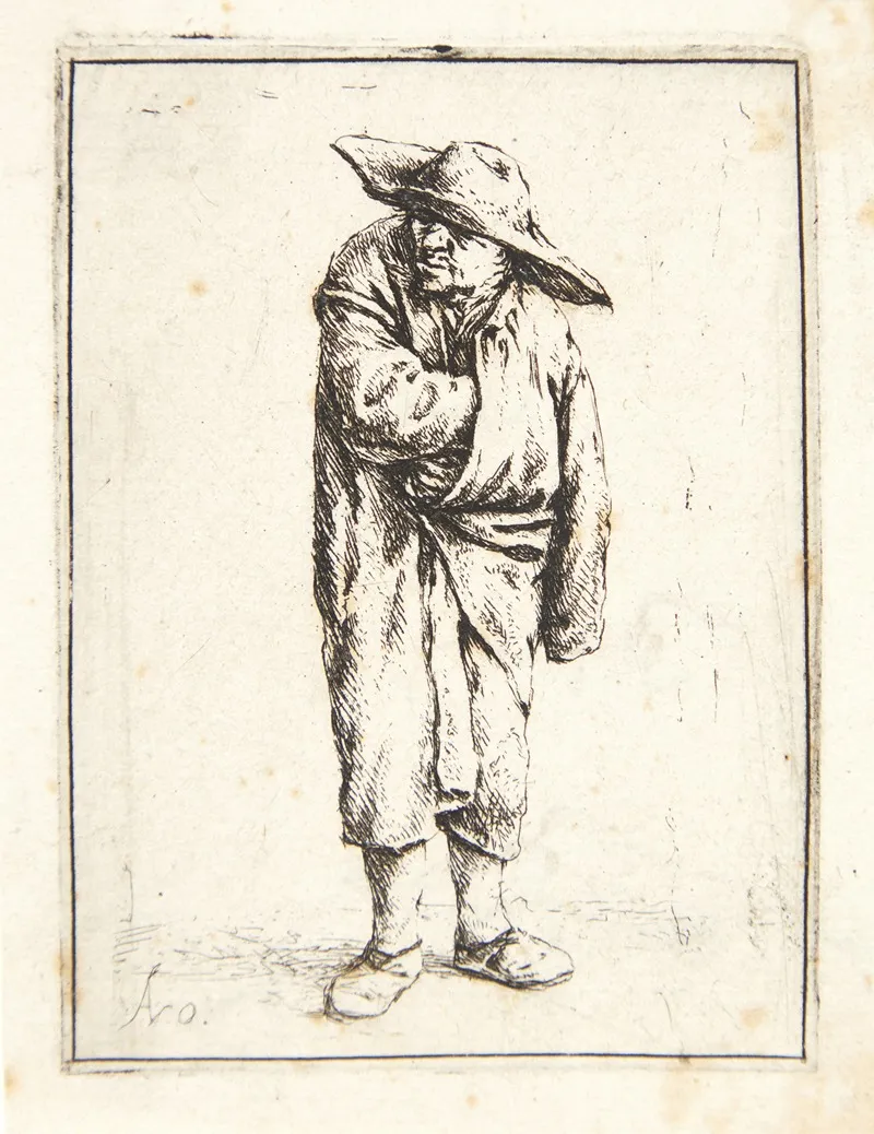 Farmer With One Hand In His Coat