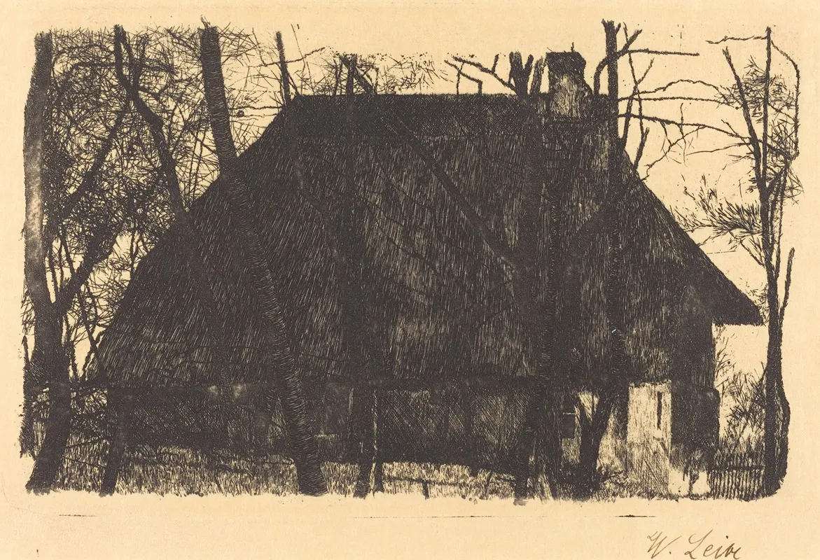 Farmhouse 8 by Wilhelm Leibl - Canvas Print
