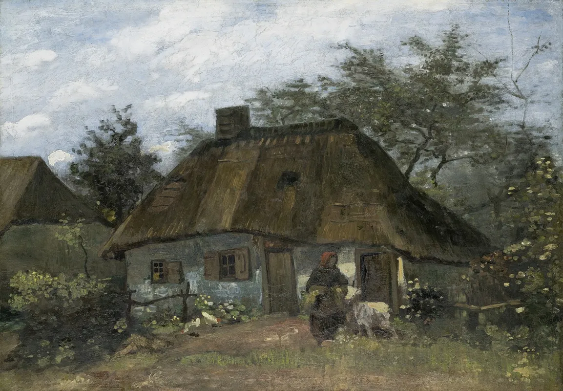 Farmhouse In Nuenen by Vincent van Gogh - Canvas Print