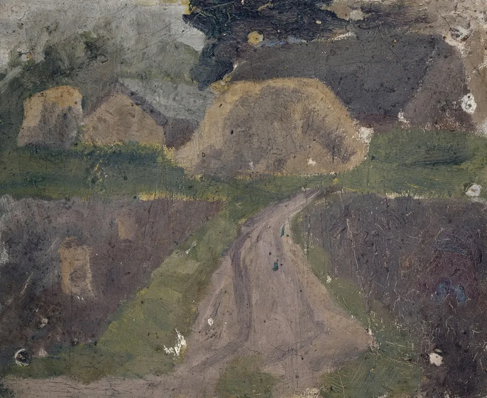 Farmhouses by Ernst Schiess - Canvas Print
