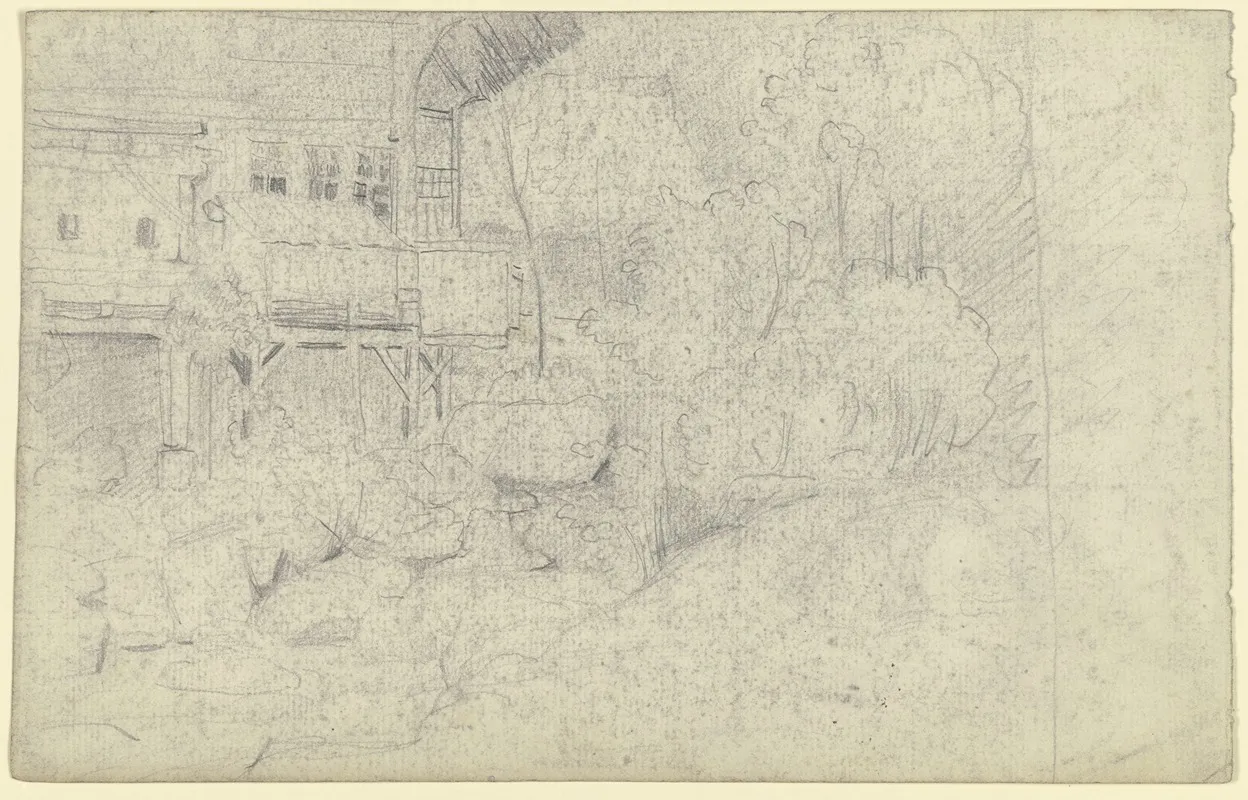 Farmstead At A Riverbed