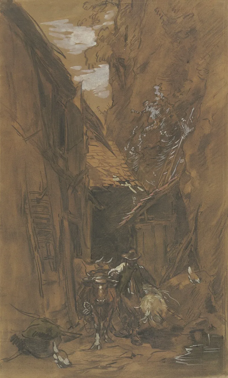Farmstead Next To Rocks