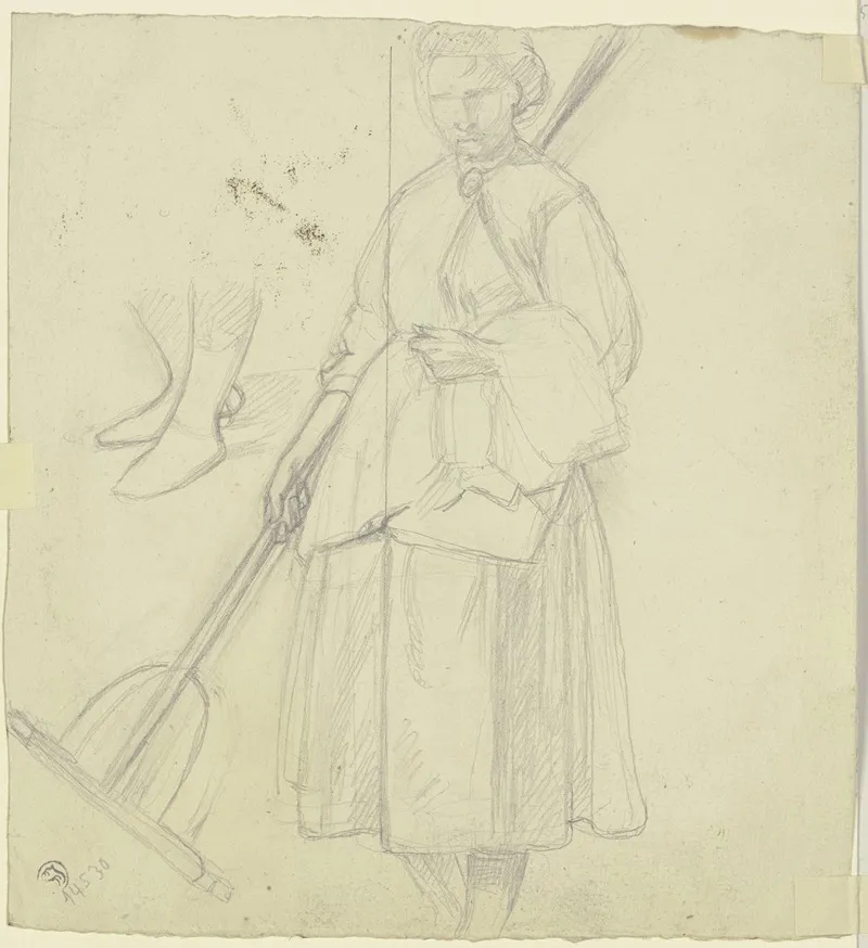 Farmwoman With A Rake